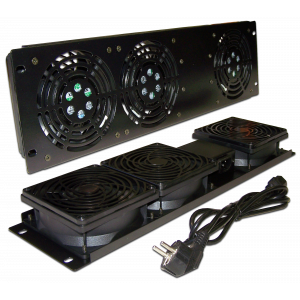 Блок вентиляторов 19" вертикальный, без термостата